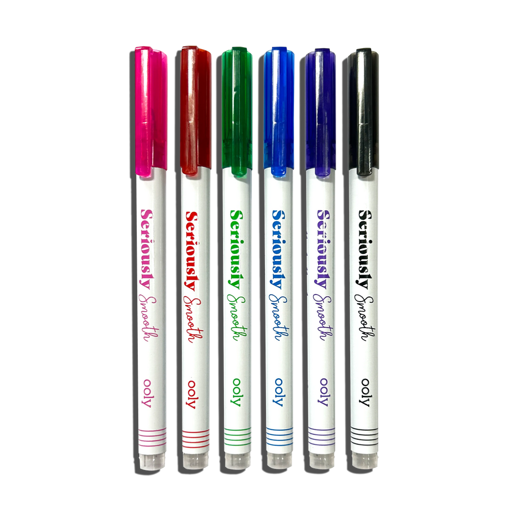 Seriously: Smooth Rollerball Gel Pens (Set of 6)
