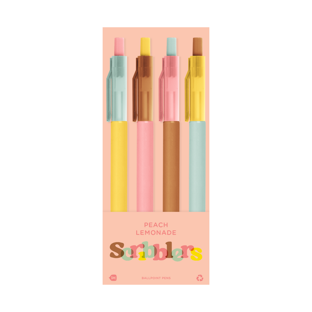 Scribbler Ballpoint Pen 4 Packs: 4 Options