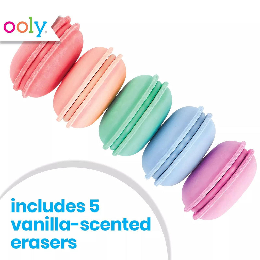 Le Macaron Patisserie: Vanilla Scented Puzzle Erasers (Set o