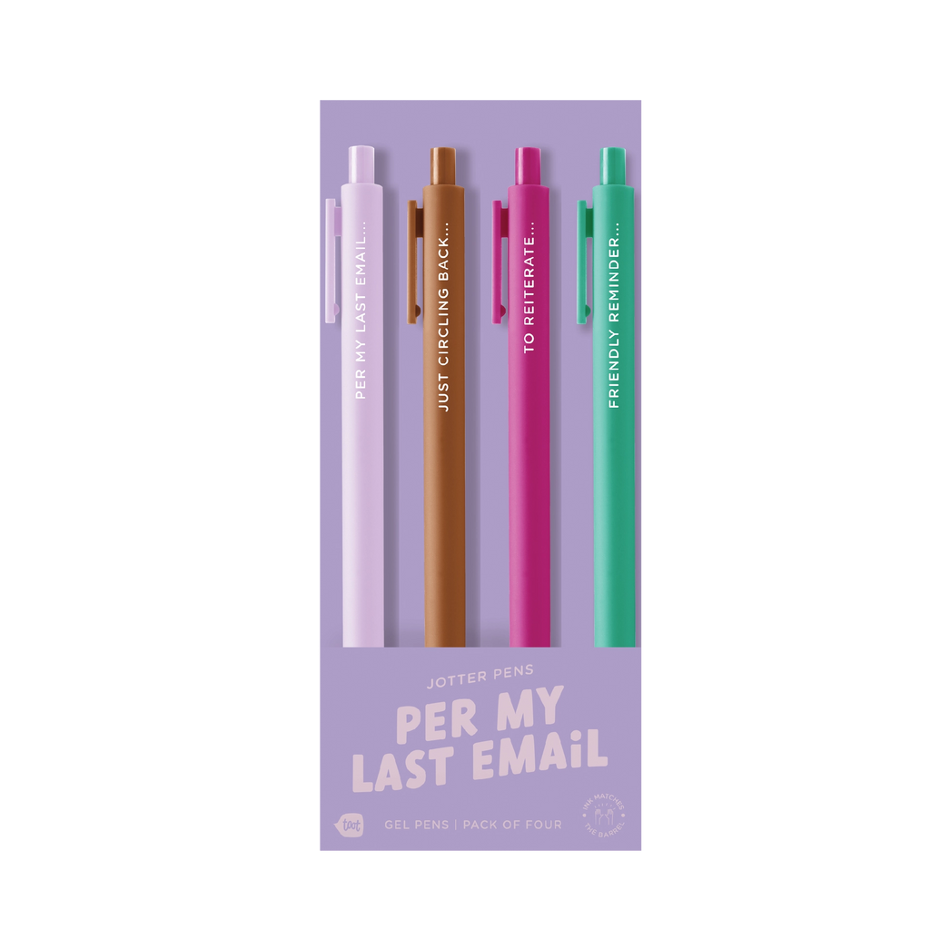 Jotter Gel Pen 4-Pak (8 sets to choose from)