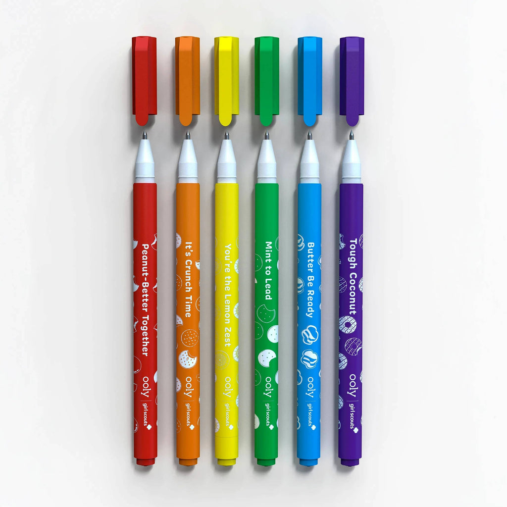 OOLY x Girl Scouts: Cookie Scented Gel Pens (Set of 6)