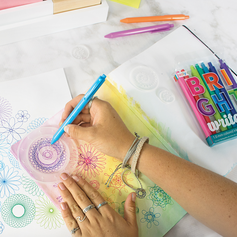 Bright Writers Colored Ballpoint Pens - Set of 10