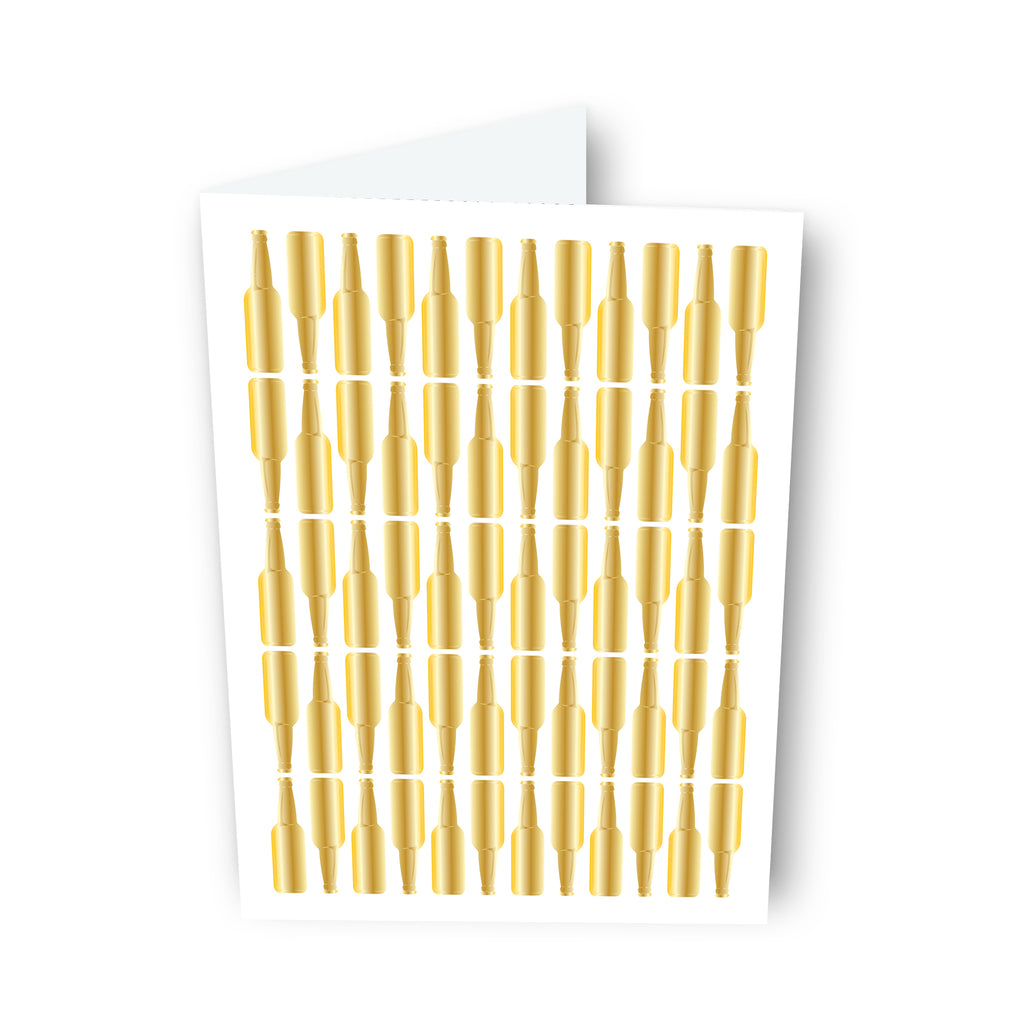 Longneck Pattern Beer Card