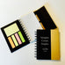 "Imagine. Create. Inspire." Small Notebook with Sticky Notes and Flags