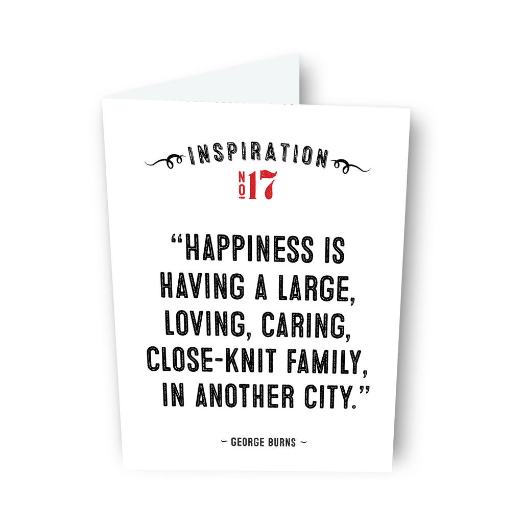 Happiness is... by George Burns Card No. 17