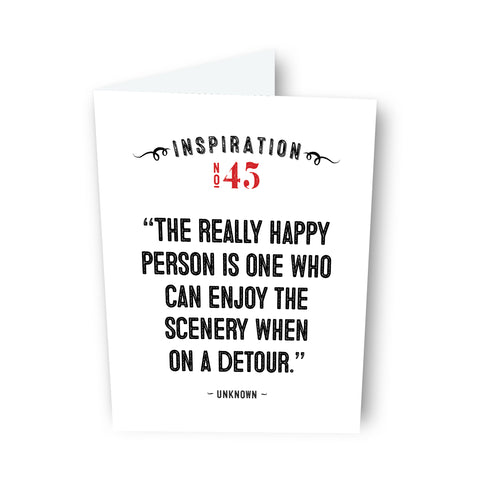 The Real Happy Person by Unknown Card No. 45