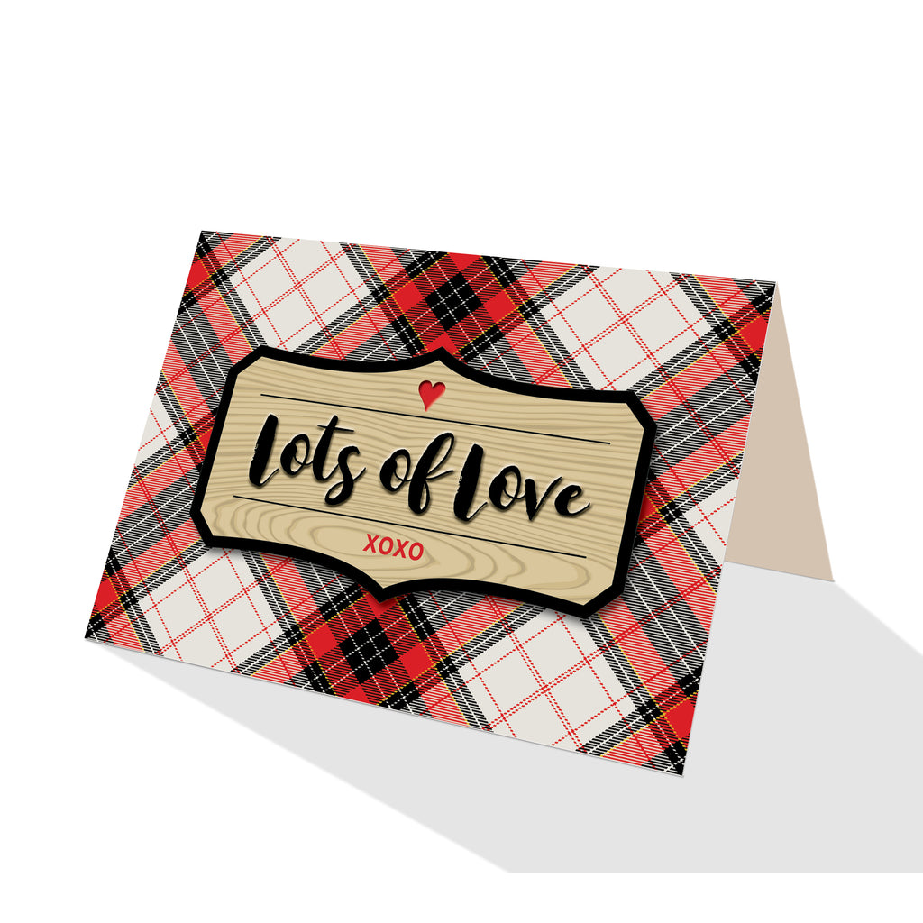 White Hamilton Plaid Greeting Cards - 5 Options
