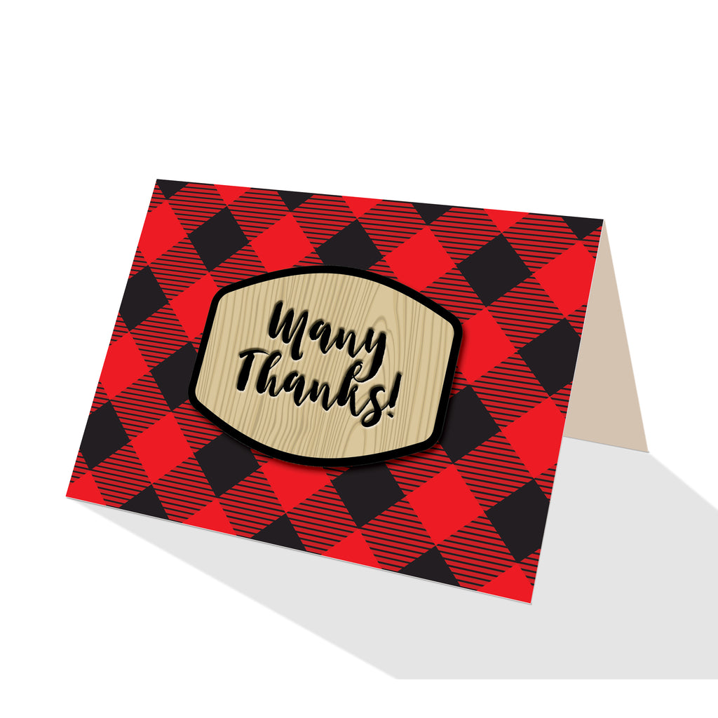Buffalo Plaid Greeting Cards - 5 Options
