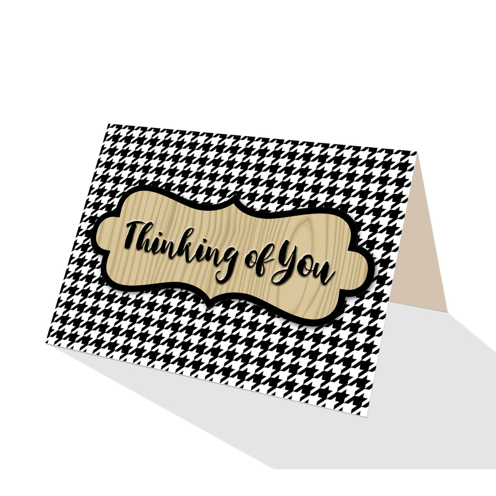 Houndstooth Greeting Cards - 5 Options