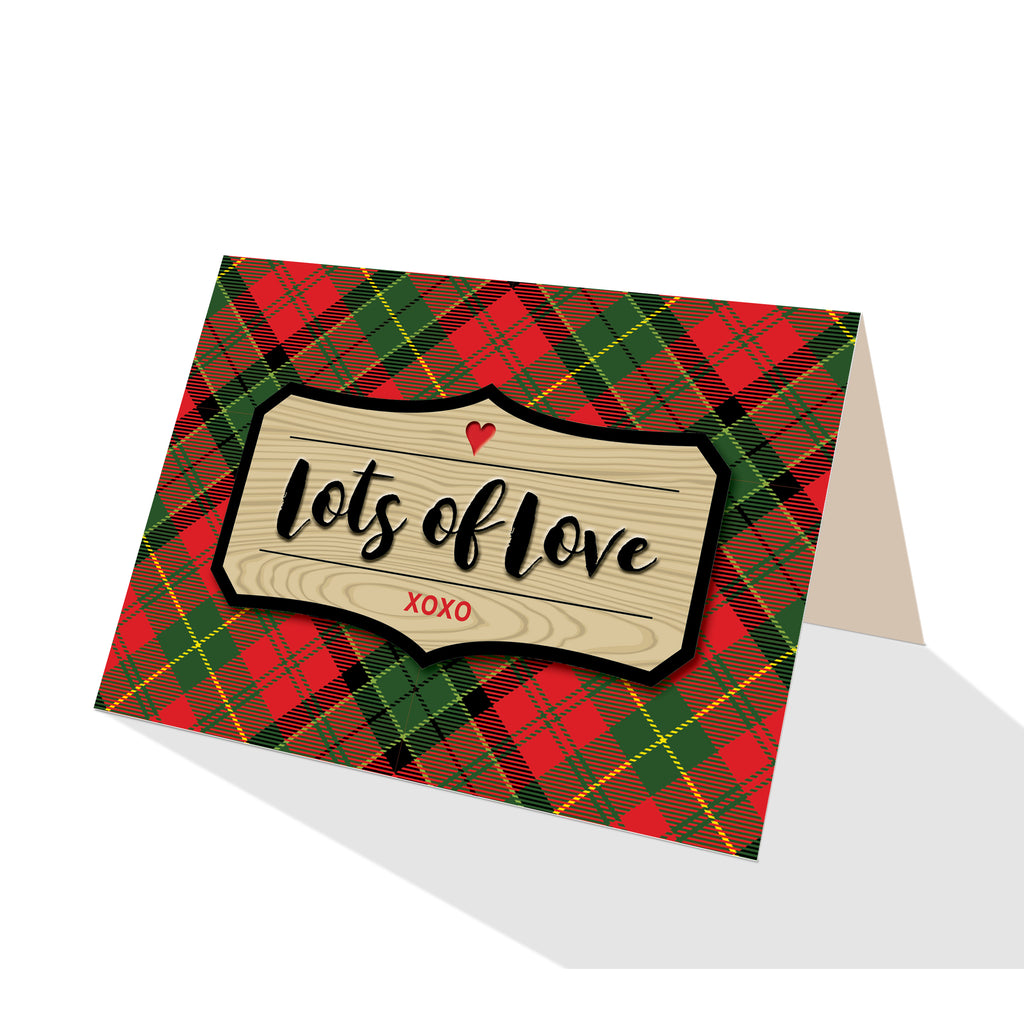 Merry Tartan Plaid Greeting Cards - 5 Options