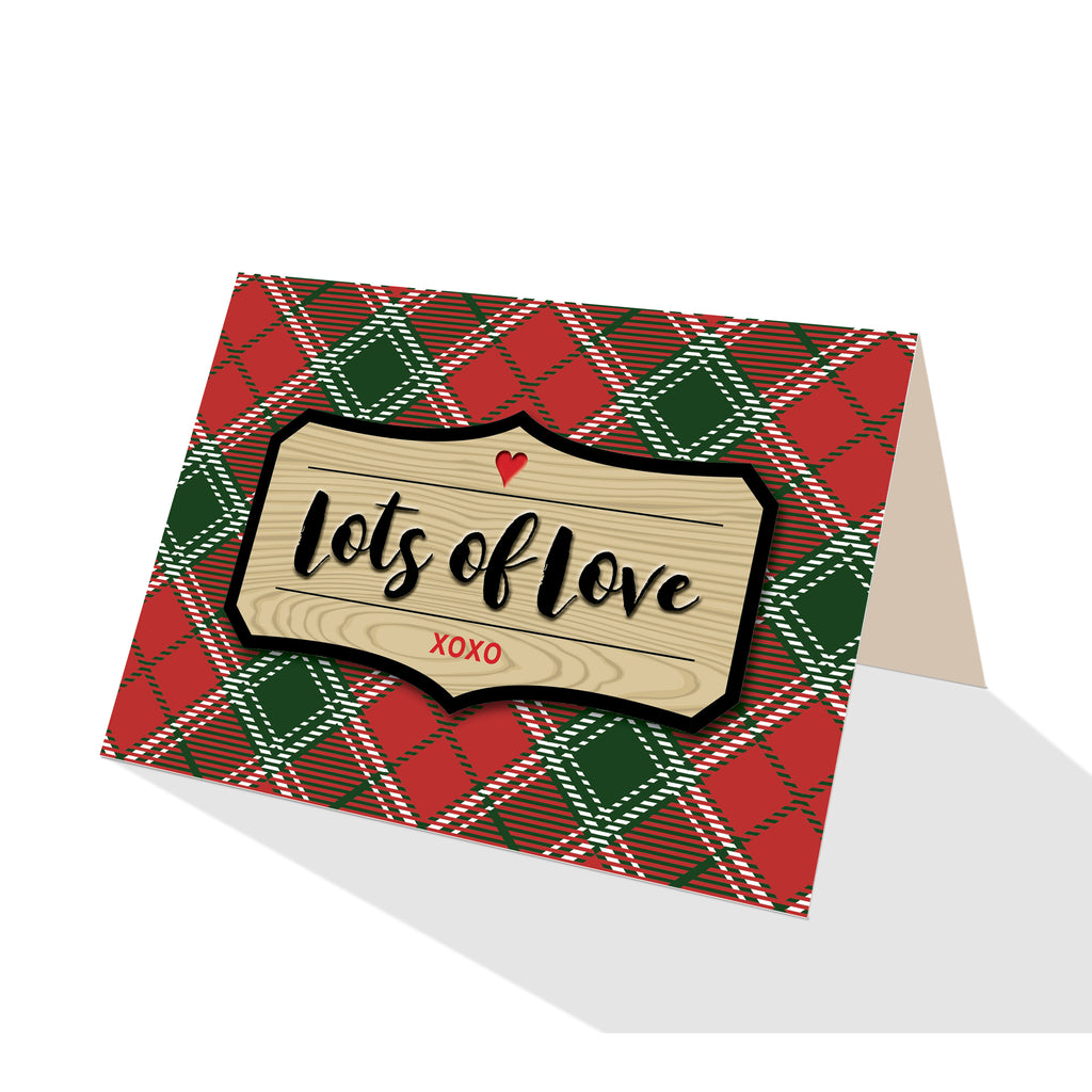 Imperial Red Tartan Plaid Greeting Cards - 5 Options