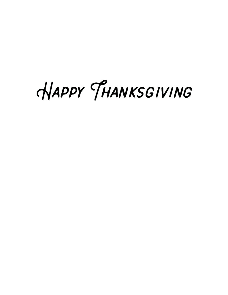 Grateful and Thankful Thanksgiving Card