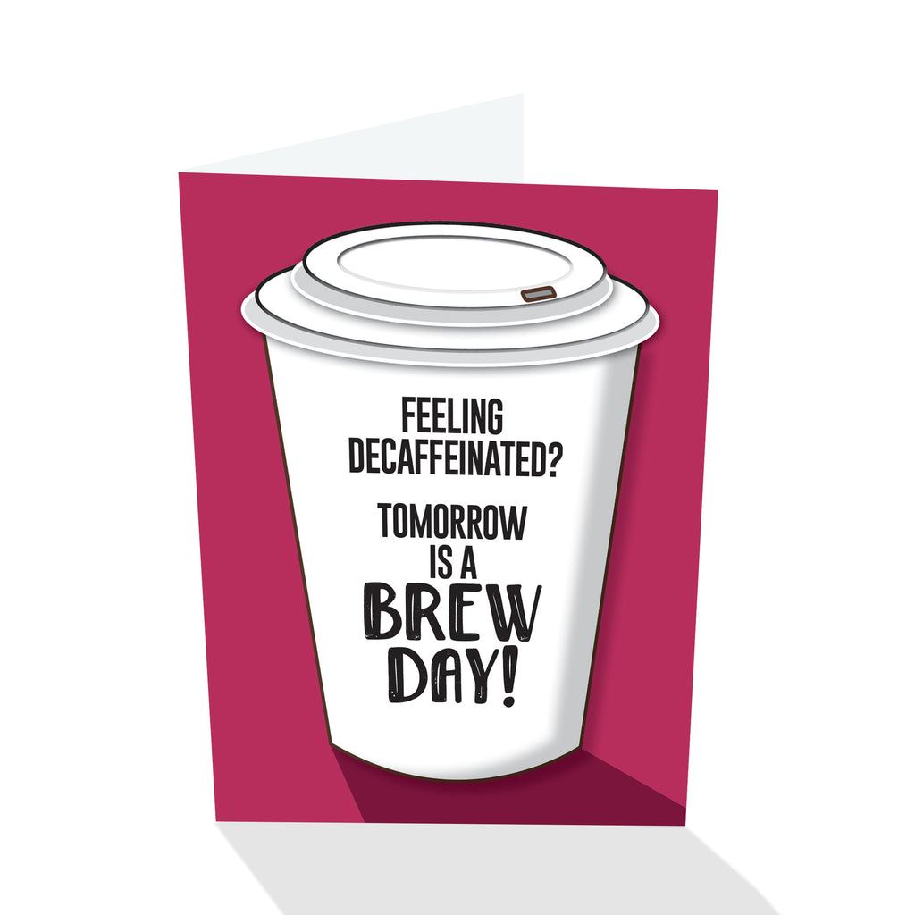 "Tomorrow is a Brew Day" Notecard