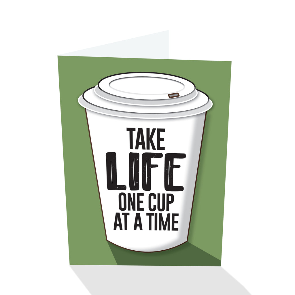 "One Cup At A Time" Notecard
