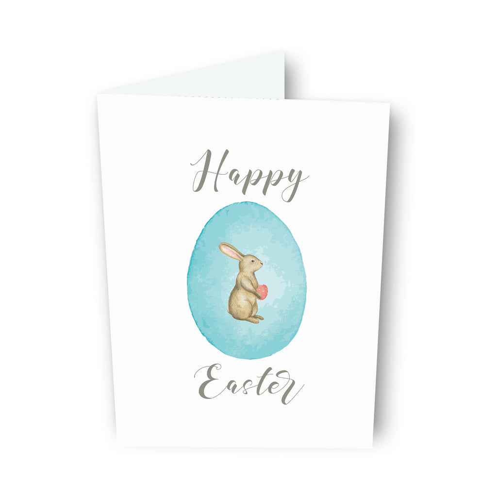 Easter Egg with Bunny Card