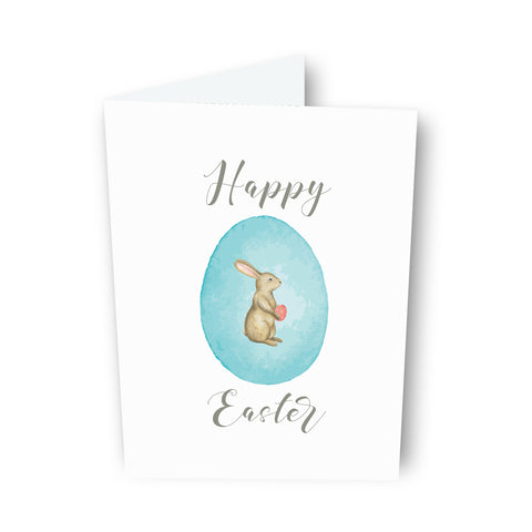 Easter Egg with Bunny Card