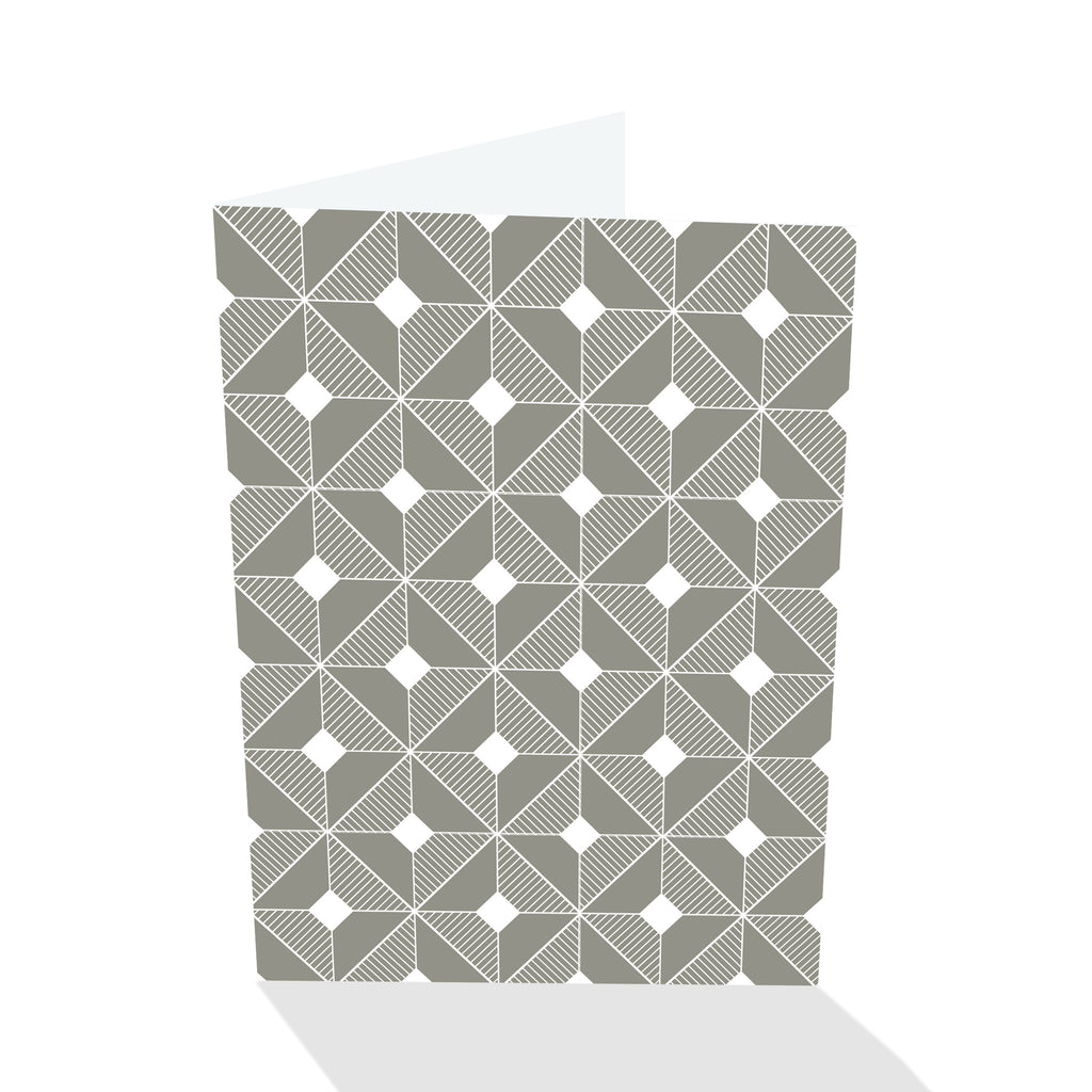 Simply Elegant Pewter Chamfer Block Notecards (Set of 8)