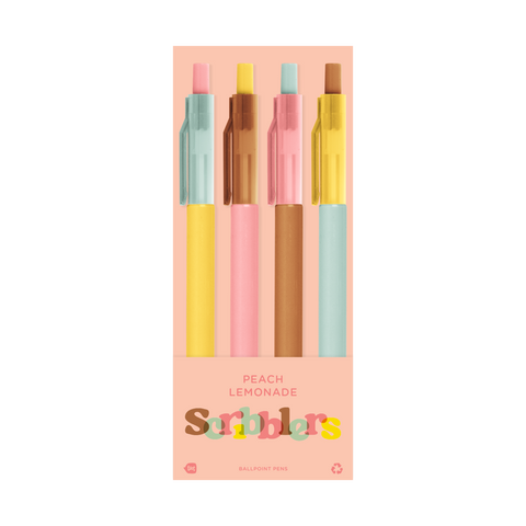 Scribbler Ballpoint Pen 4 Packs: 4 Options