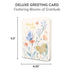 Fluttering Blooms of Gratitude Deluxe Greeting Card