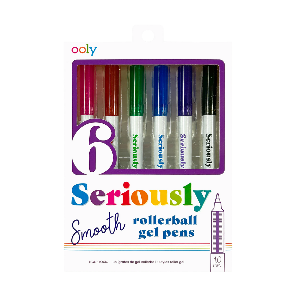 Seriously: Smooth Rollerball Gel Pens (Set of 6)