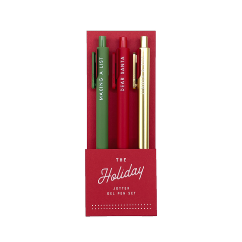 Holiday Jotter Gel Pen: Set of 3