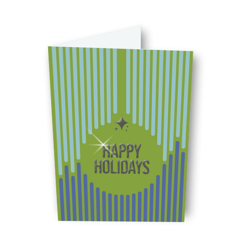 GeoChristmas 2024 - Happy Holidays Vertical Ornament Greeting Card
