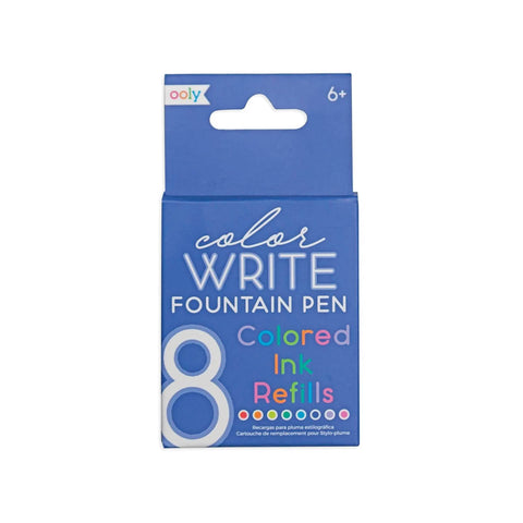 Color Write Fountain Pen Refills - Set of 8