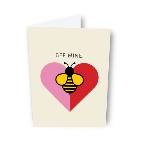 Bee Mine Valentine Greeting Card