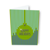 GeoChristmas - Happy Holidays Vertical Ornament Greeting Card