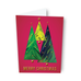 GeoChristmas - Painted Trees Greeting Card