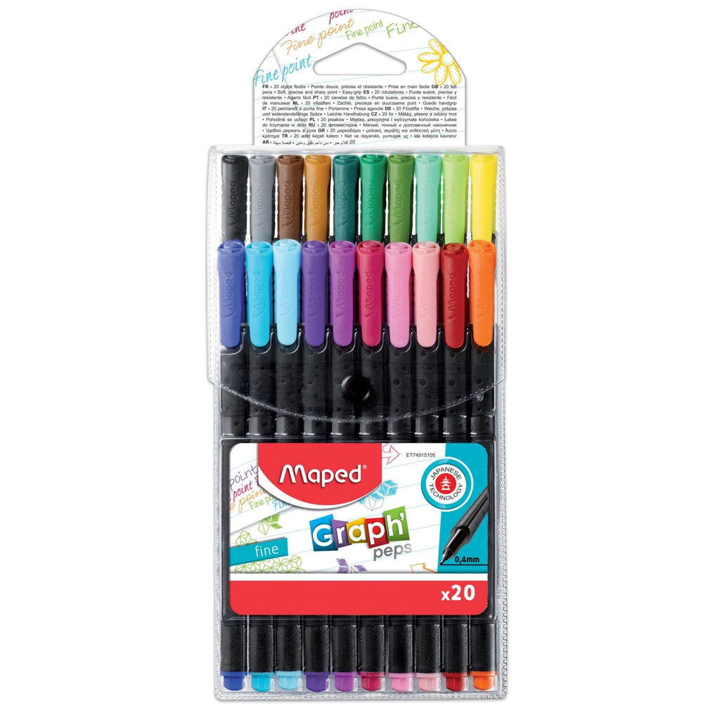 Fine Tip Graphing Pens - Set of 20