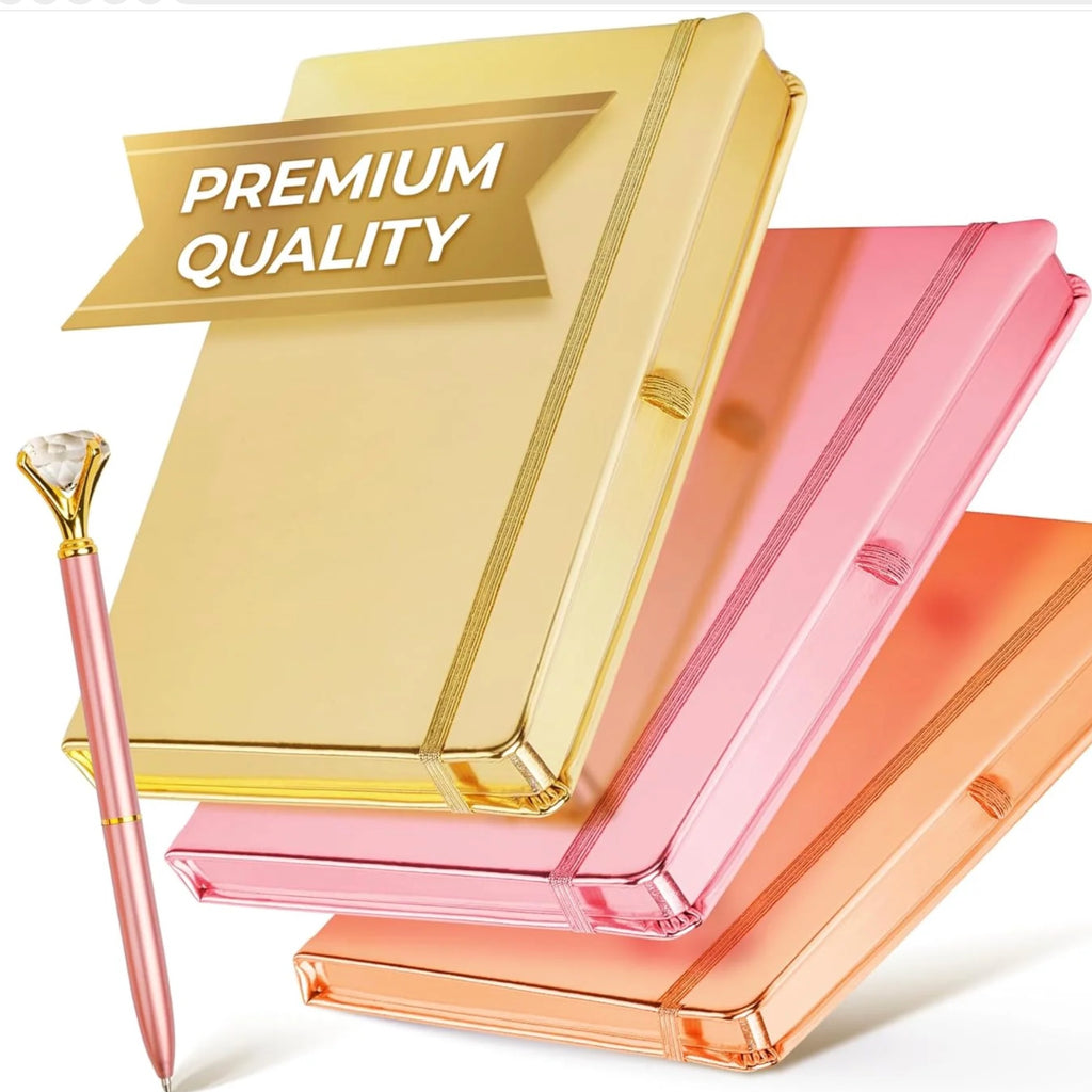 Metallic Journals with Matching Pen