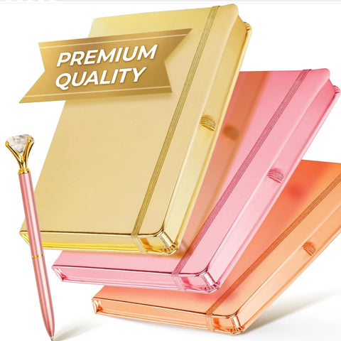Metallic Journals with Matching Pen