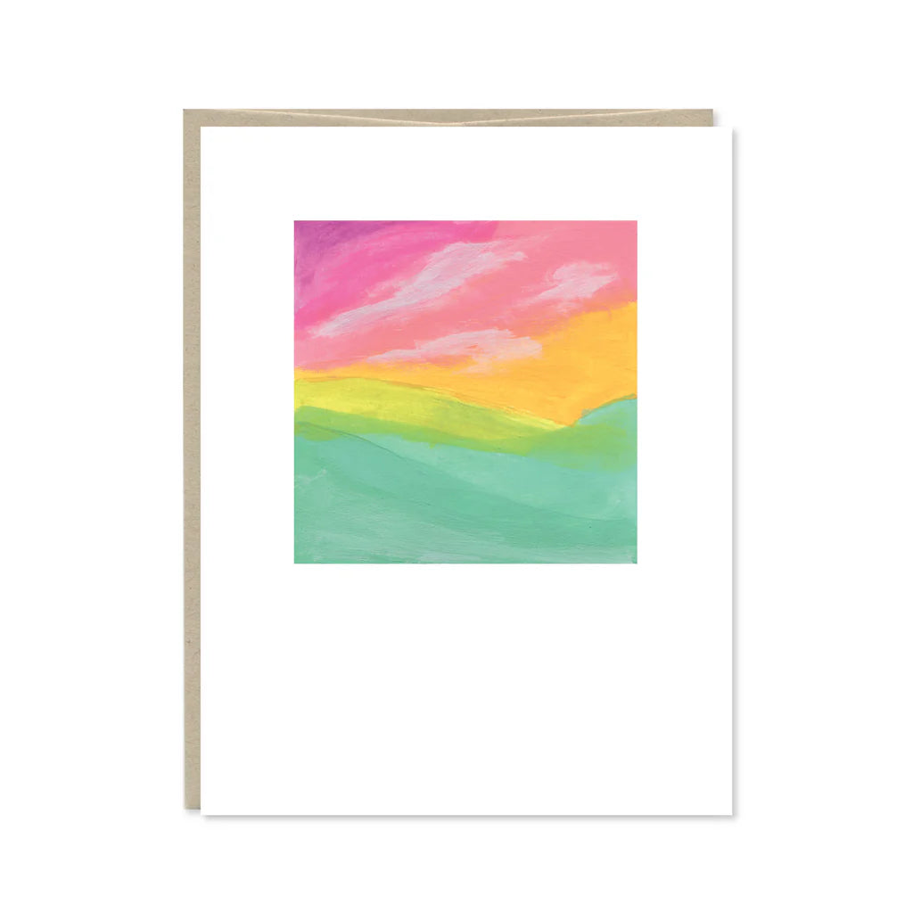 Painted Meadow Blank Greeting Card by Row House 14