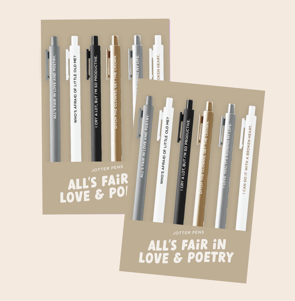 TS Jotters 6 Pack: All's Fair In Love and Poetry