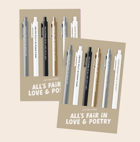 TS Jotters 6 Pack: All's Fair In Love and Poetry