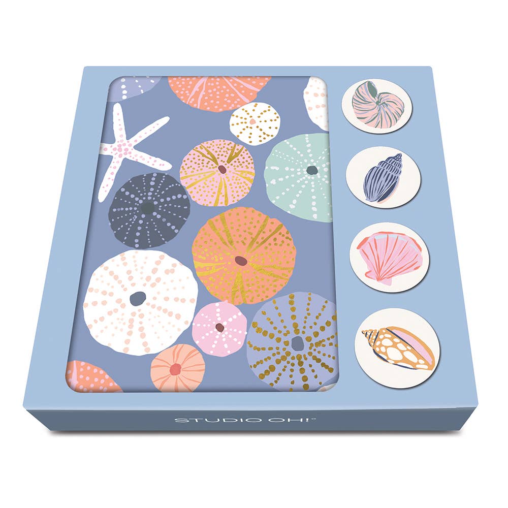 Seaside Discoveries Assorted Note Card Set with Stickers