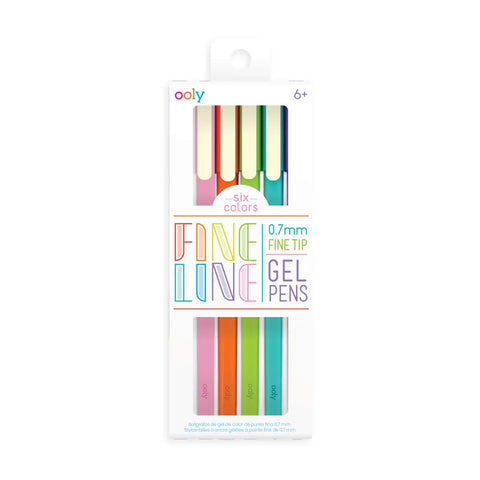 Fine Lines Gel Pens Set of 6