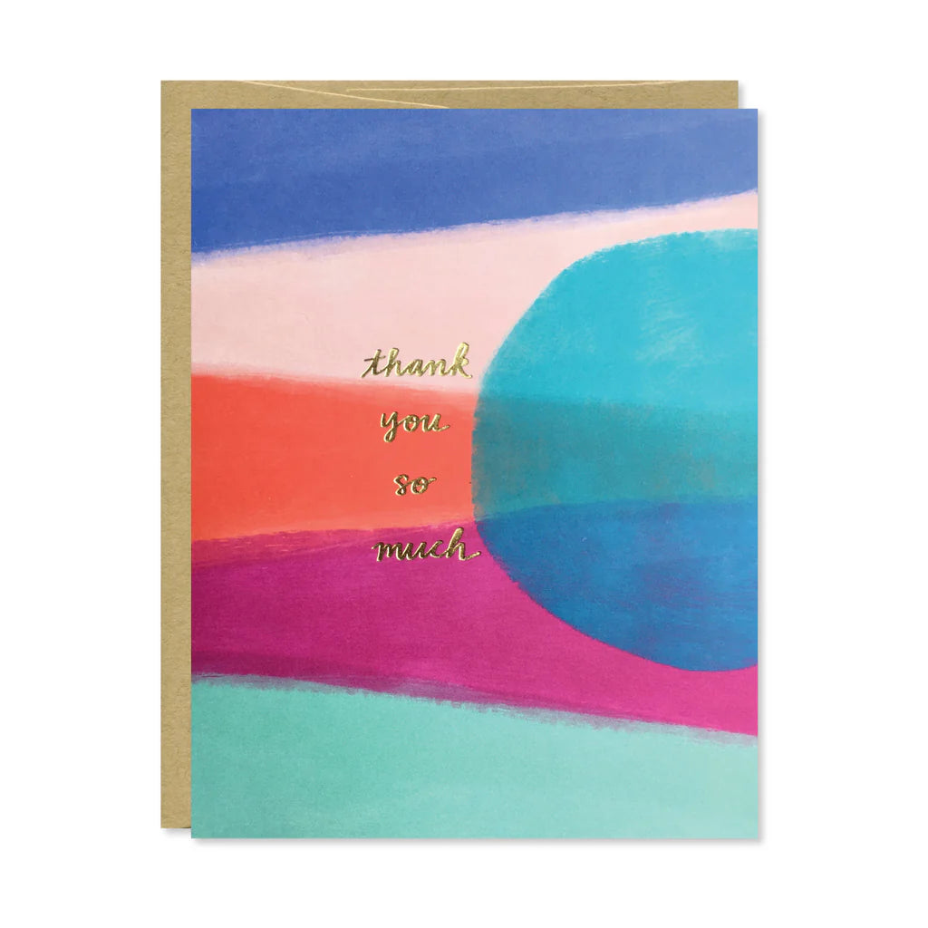 Thank You So Much Gold Foil Card by Row House 14