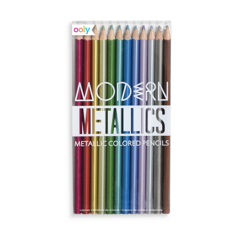 Modern Metallics Colored Pencils - Set of 12