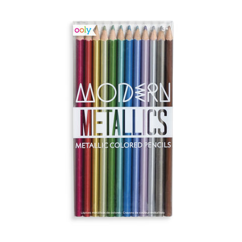 Modern Metallics Colored Pencils - Set of 12