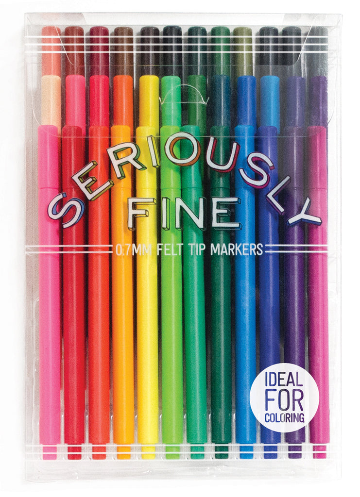 Seriously Fine Felt Tip Markers