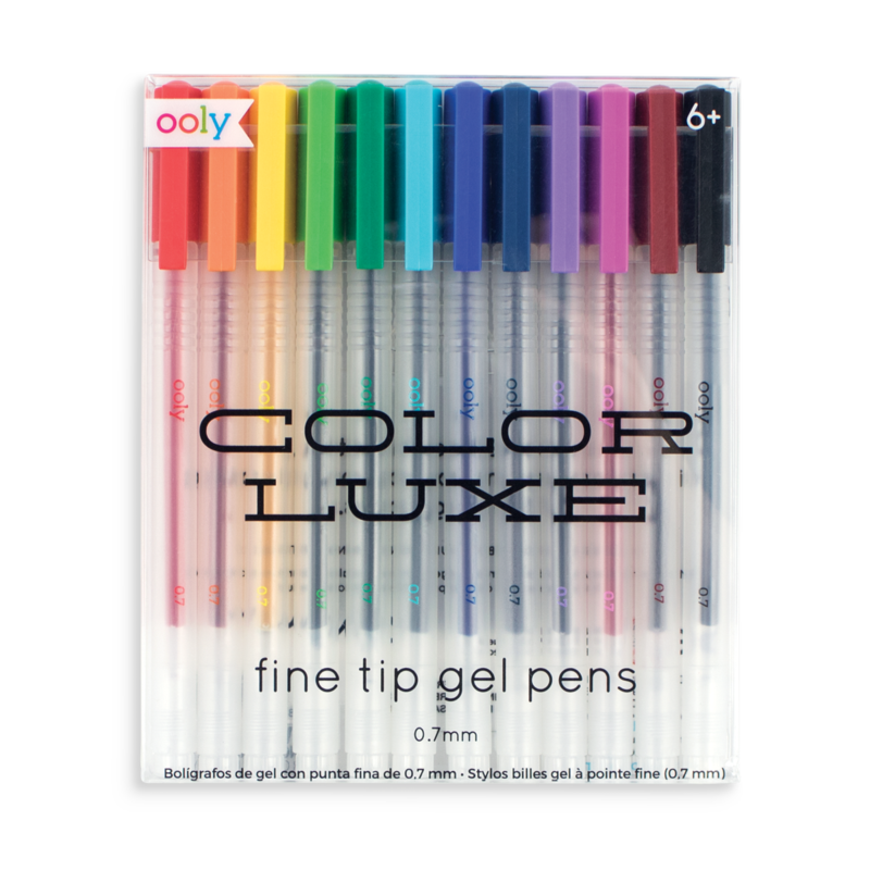 Set of top coloured pens