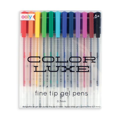 Color Luxe Colored Gel Pens - Set of 12