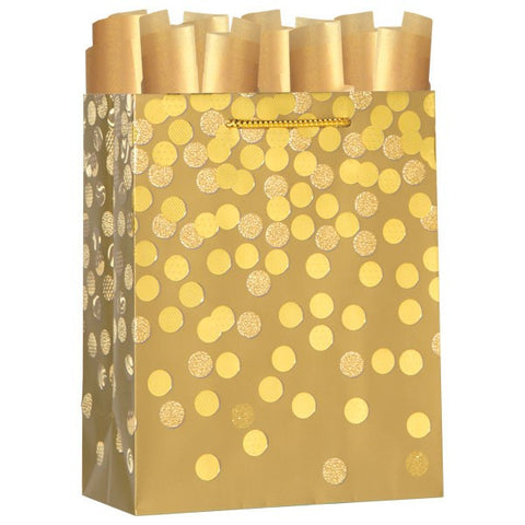 Dazzle Gold Medium Gift Bag