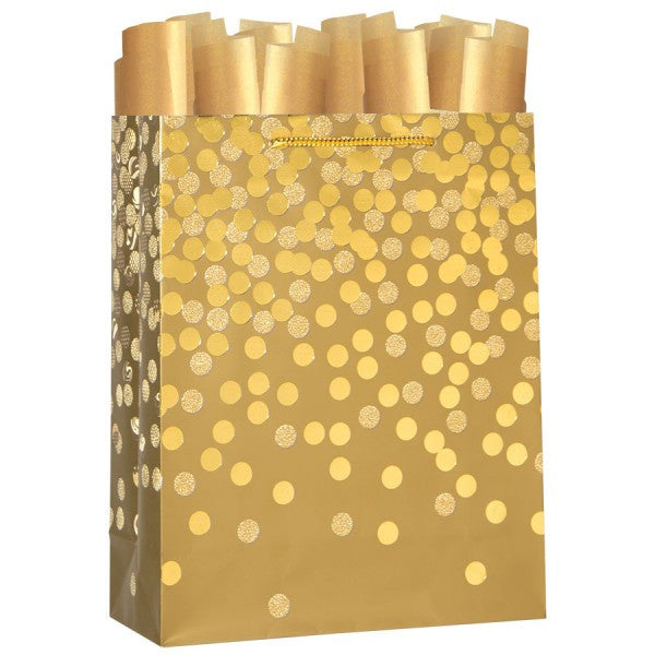 Dazzle Gold Large Gift Bag