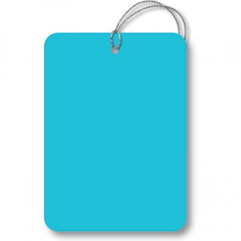 Aqua Rectangle Gift Tags