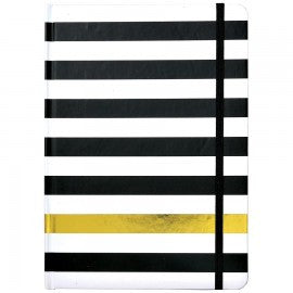 Hardcover Journal Kenzie Stripe Black