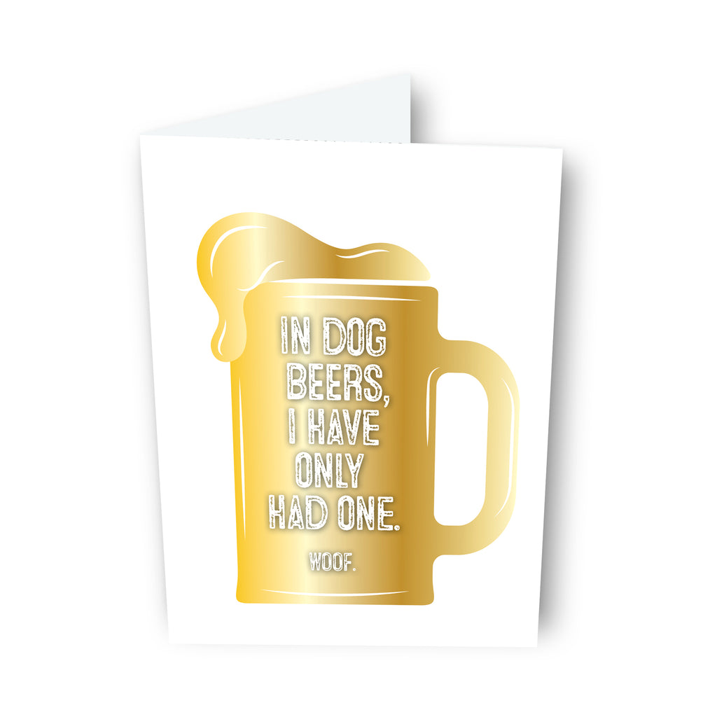 In Dog Beers Beer Card