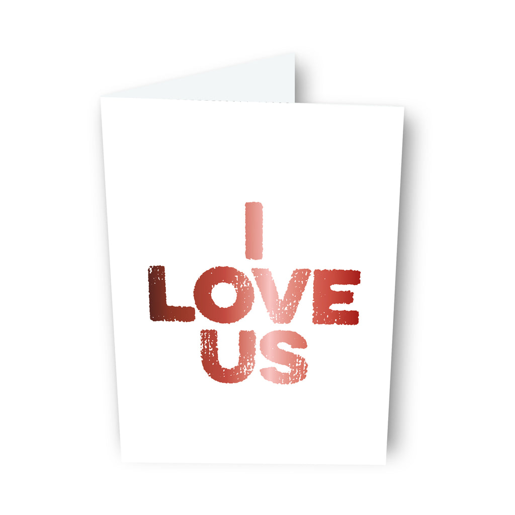 I Love Us Card